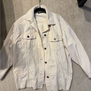 Zara cream corduroy jacket